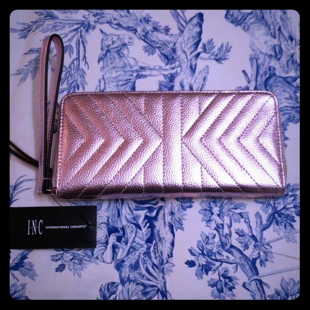 Metallic Rose wallet